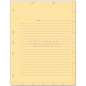 Medical Chart Index Divider Sheets, 8-1/2 x 11, Manila, 400/Box