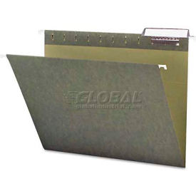Hanging Folders, 1/3 Tab, 11 Point Stock, Letter Size, Green, 25 Folders