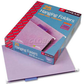 Hanging File Folders, 1/5 Tab, 11 Point Stock, Letter Size, Lavender Color, 25 Folders