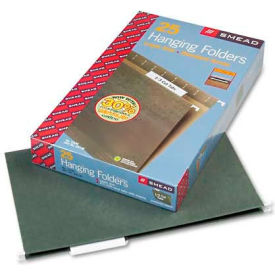 Hanging Folders, 1/3 Tab, 11 Point Stock, Legal, Green, 25/Box