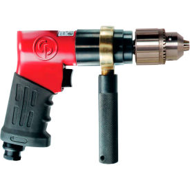 Reversible Pistol Grip Air Drill, 1/2" Chuck, 840 RPM