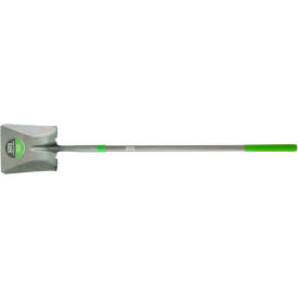 9-3/4" 47" Fiberglass Handle Square Point Transfer Shovel W/ Comfort Step