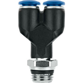 Threaded Y, 1/4" Tube x 1/4" Swift-Fit Univ. Thread, Composite Body