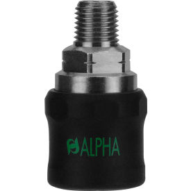 Safety Coupler, 1/4" x 1/4" Male NPTF