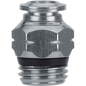 Straight Male, 5/16" Tube x 1/8" Swift-Fit Univ. Thread, Metallic Collet