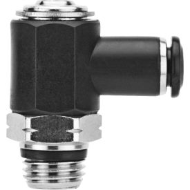 Flow Control, Screw Adj., 6MM Tube X 1/8" Swift-Fit, Composite Body