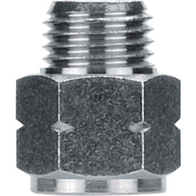 Adapter, 1/8" Male G Thread x 1/8" Female NPTF, Nickel Plated Brass