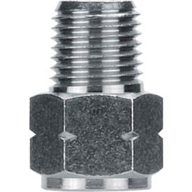 Adapter, 1/4" Male NPTF x 1/4" Female G Thread, Nickel Plated Brass