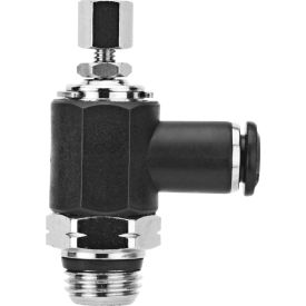Flow Control, Knob Adjustable, Flow In, 6MM Tube X M5 Thread, Composite Body