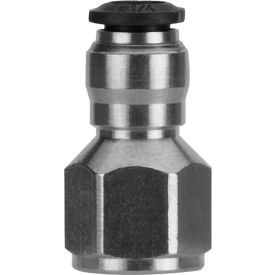 Straight Female, 8mm Tube x 3/8" BSPP Thread