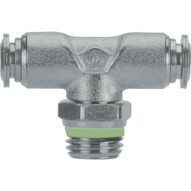 Swivel Branch Tee, 5/32" Tube x 10-32 UNF Thread, Stainless Steel