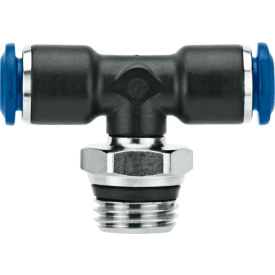 Swivel Branch Tee, 5/32" Tube x 10-32 UNF Male Thread , Composite Body