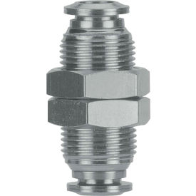 Bulkhead Union, 4mm Tube, Stainless Steel