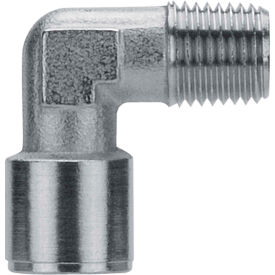 Female Elbow, 1/8" NPTF, Nickel Plated Brass
