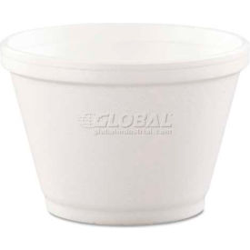 Food Container, 6 oz., Foam, White, 1000/Carton