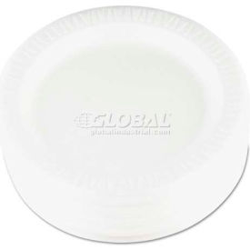 Laminated Foam Plate, 9" Diameter, White, 500 Plates/carton
