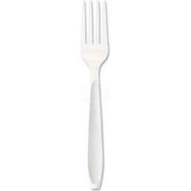 Impress Forks, Polystyrene, White, 1000/Carton