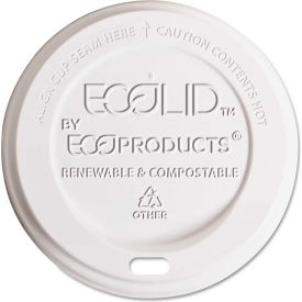 Hot Cup Lid, 8 oz, White, 800/Carton