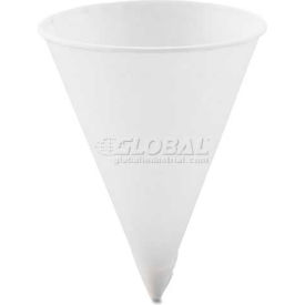 Paper Water Cups, 4.25 Oz., Rolled Rim, 200 Cups/Bag, 25 Bags/Carton, White