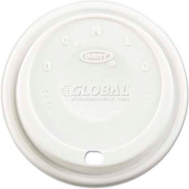 Cappuccino Dome Sipper Lids, Fits 12-24 Oz. Cups, White