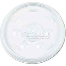 Plastic Lids, for 12-oz. Hot/Cold Foam Cups, Slip-Thru Lid, 1000/Carton