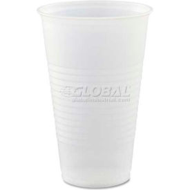 Plastic Cold Cups, 16 oz, Translucent, 1000/Carton