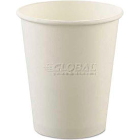 Uncoated Paper Cups, 8 Oz., Hot Drinks, White, 1,000 Qty.