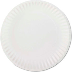 Paper Plates, 9" Diameter, White, 1000 Count