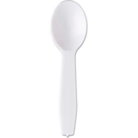 Taster Spoons, Polystyrene, White, 3000/Carton