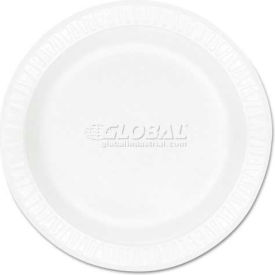 Foam Plate, White, 10-1/4" Diameter, 500/Carton