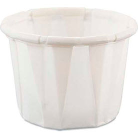 Treated Paper Souffl Portion Cups, 1/2 Oz., White, Qty. 500