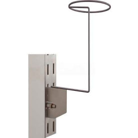 Millinery Displayer For Slotted Wall, Satin Nickel