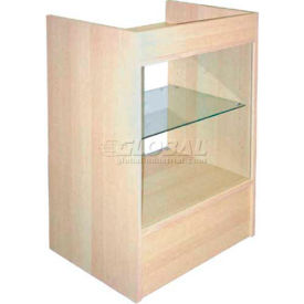 Cash Register Stand With Glass, Cherry