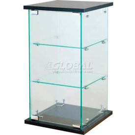 Frameless Glass Showcase, Counter Top, 13"W x 13"D x 24"H
