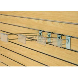 10" Special Slatwall Hooks With Plastic Label Holder, Zinc