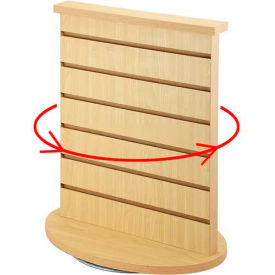 Rotating Countertop Display, 18"W x 12"D x 21-1/2"H, Maple