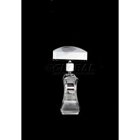 Acrylic Transparent Clip-On Sign Holder With Fixed Graphic, 3-5/8" Long