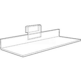 Acrylic 4" x 10" Clear Shoe Shelf For Signage