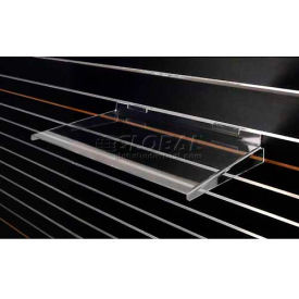 Acrylic Heavy Duty Shelves For Slat Wall, 18"W x 12"D x 3/16"H
