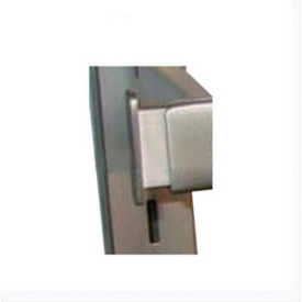 End Cap For Slotted Wall, Satin Nickel