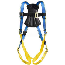 Blue Armor Standard Harness, Tongue Buckle Legs, M/L