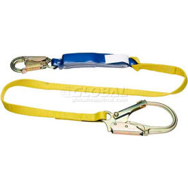 C311200 DeCoil Lanyard, 6'L, 1" Web, Snaphook and Rebar Hook