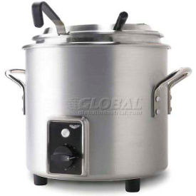 Retro Stock Pot Kettle Rethermalizer, 7 Quart, Natural Finish