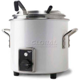 Retro Stock Pot Kettle Rethermalizer, 7 Quart, Pearl White Finish