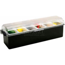 Plastic Condiment Dispenser W/ Standard Lid, Brown, Pint Insert Size