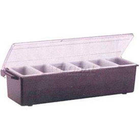 Plastic Condiment Dispenser W/ Standard Lid, Black, Pint Insert Size