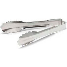 Heavy-Duty One-Piece Tongs, 6" Long, Stainless Steel