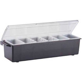 Plastic Condiment Dispenser With Standard Lid, Brown, Pint Insert Size
