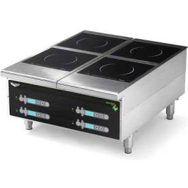 Cayenne Heavy-Duty Induction Hot Plate, Four-Hob Digital, 24"X13-5/8"X30"