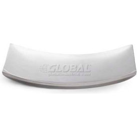 Double Wall Curved Platters, 15" X 18-1/4", Polished Stainless Steel